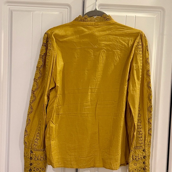 Sezane Rym Shirt Gold - Size 42 - Picture 4 of 4